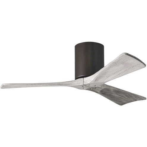 Atlas Irene-3H 42 inch Textured Bronze with Barnwood Tone Blades Ceiling Mount Paddle Fan in Barn Wood, Flush Mounted