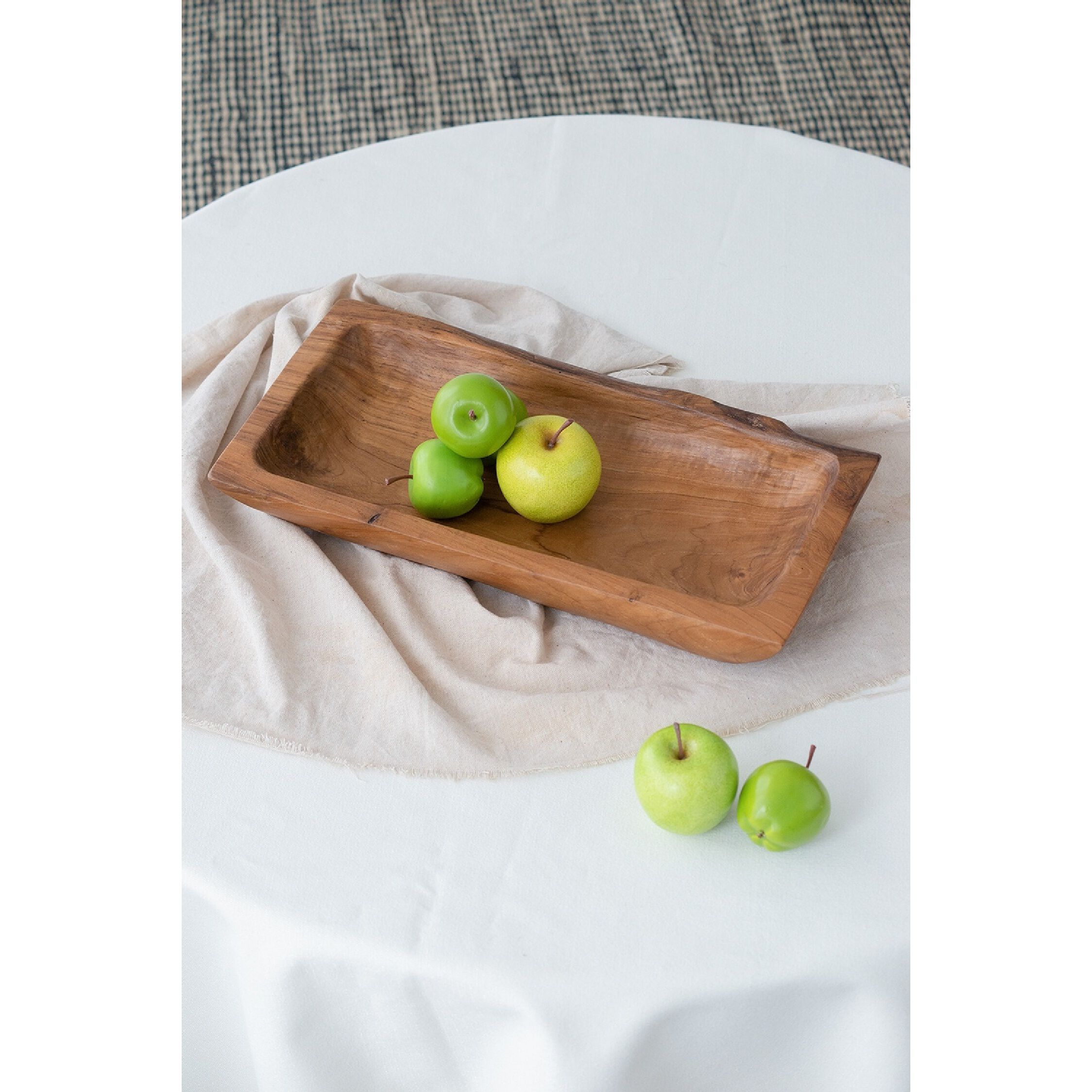 Rectangular Teak Natural Tray