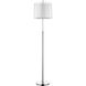 Nimbus 62 inch 100.00 watt Metallic Silver/ Polished Chrome Floor Lamp Portable Light
