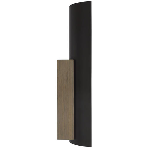 Anne-Marie Barton Remi Sconce Wall Light in Matte Carbon and Warm Walnut
