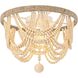 Jolie 4 Light 16 inch Beige Flush Mount Ceiling Light