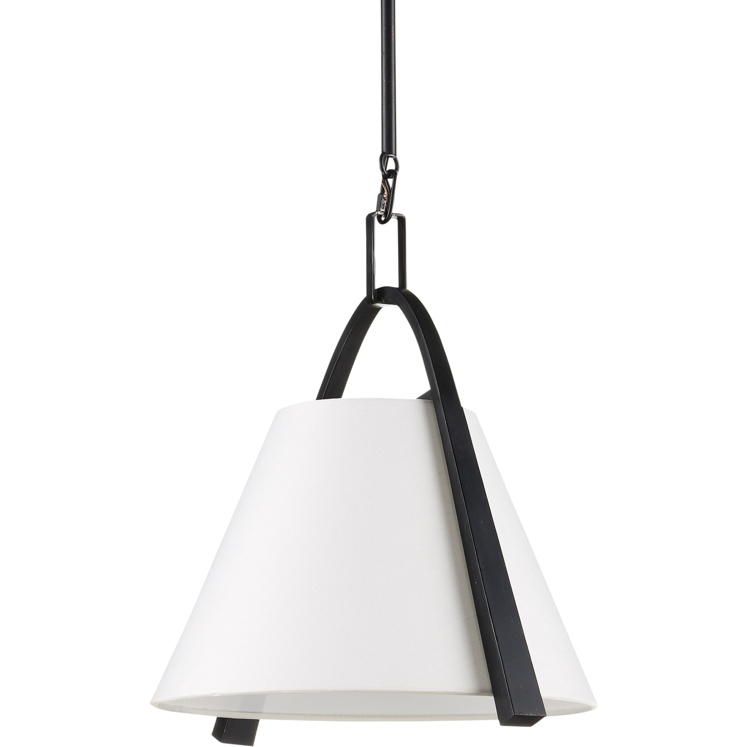 Frey 1 Light 14.75 inch Satin Black/Brown Pendant Ceiling Light