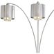 Marilyn 90 inch 60 watt Polished Chrome and Black Arc Floor Lamp Portable Light