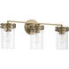 Fuller 3 Light 24 inch Aged Brass Vanity Light Wall Light