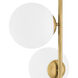 Tempo 74.8 inch 3.00 watt Antique Brass Floor Lamp Portable Light