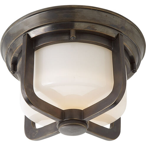 Thomas O'Brien Milton 1 Light 9.5 inch Bronze Flush Mount Ceiling Light