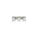 Mercer 3 Light 24 inch Satin Pewter with Polished Nickel Bath Sconce Wall Light