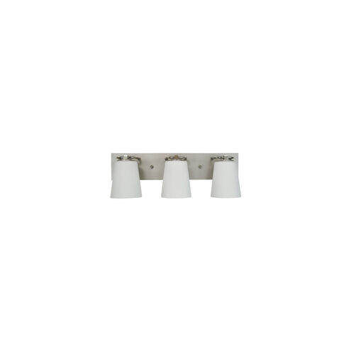 Mercer 3 Light 24 inch Satin Pewter with Polished Nickel Bath Sconce Wall Light