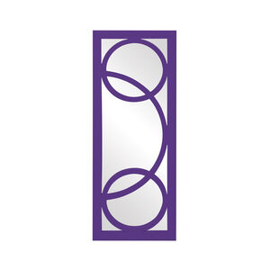 Dynasty 38 X 15 inch Royal Purple Wall Mirror, Rectangle