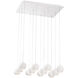 Patruno LED 26 inch Matte White Chandelier Ceiling Light