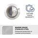 Inground Recessed Light 12 4.1 watt Stainless Steel Path Indicator Light in 2700K Warm LED, WAC Landscape