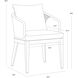 Capri Smoke Grey / Copacabana Marble Outdoor Dining Armchair