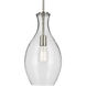 Everly 1 Light Brushed Nickel Pendant Ceiling Light