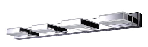 2198 Series LED 17 inch Silver Vanity Light Wall Light, Chrome Hardware, Chrome Metal