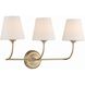 Sylvan Bath Vanity Light Wall Light in Vibrant Gold