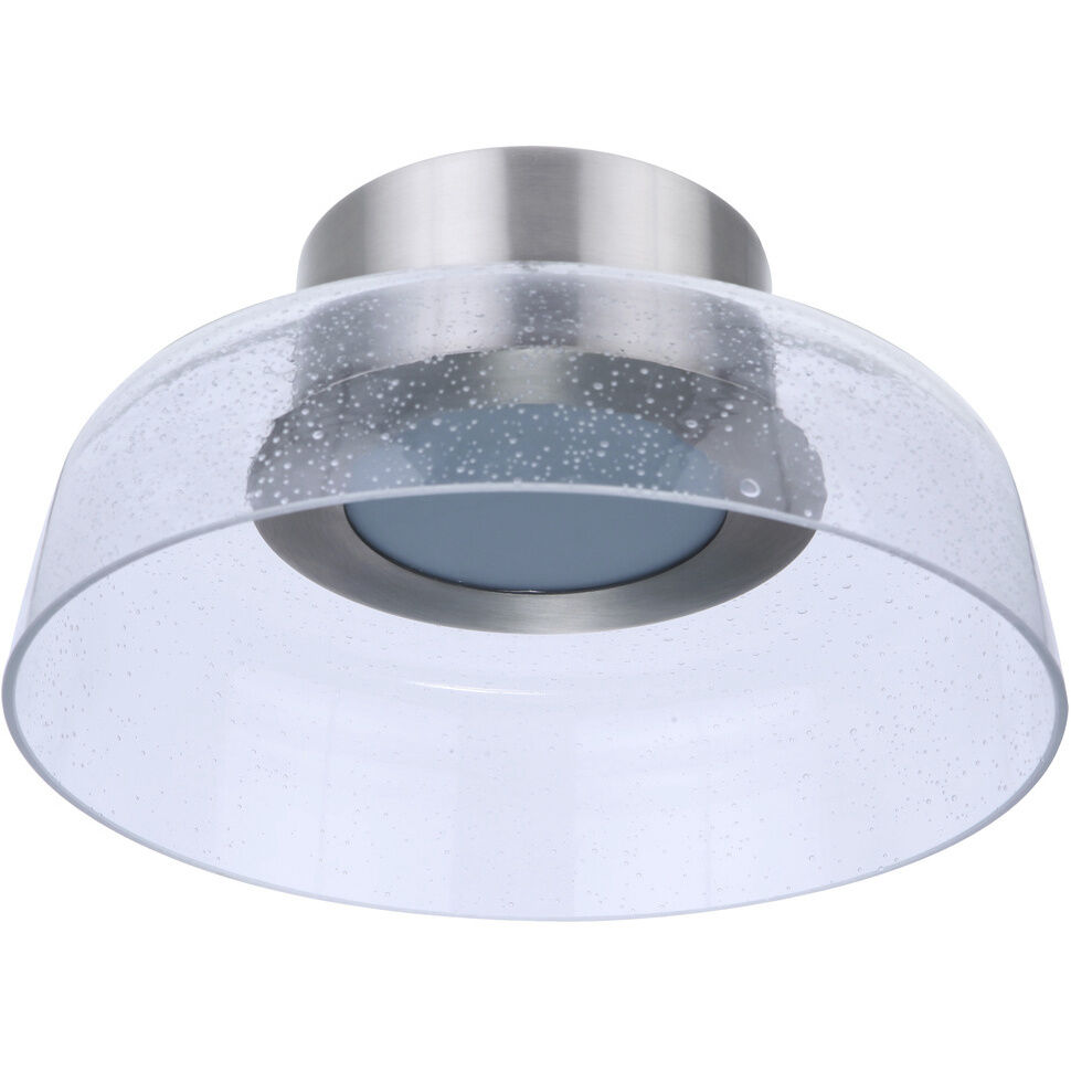 Centric LED 12.5 inch Brushed Polished Nickel Flushmount Ceiling Light