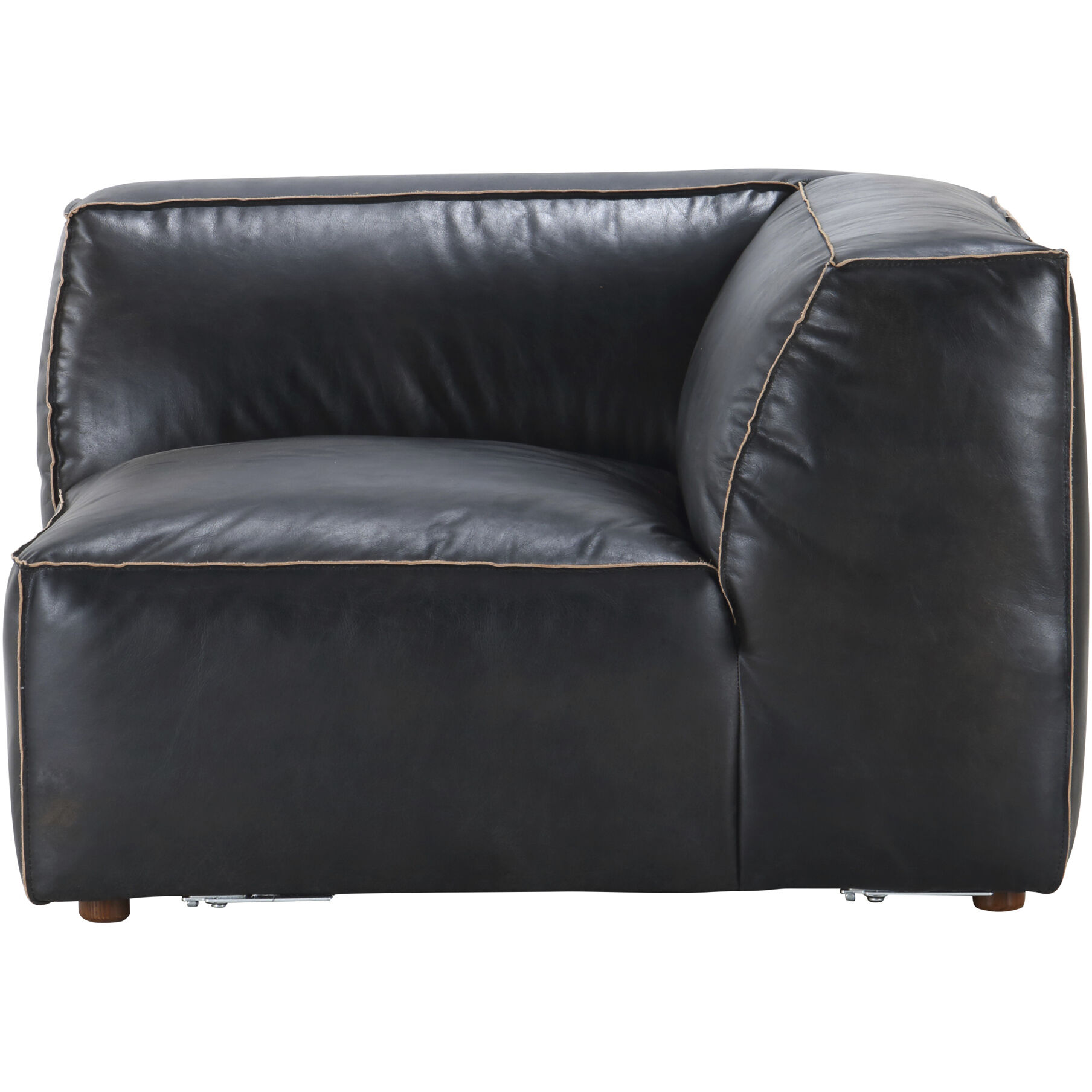 Luxe Black Corner Chair