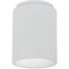 Radiance Cylinder LED 6.5 inch Gloss White Outdoor Flush-Mount