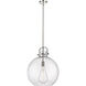 Downtown Urban Newton Sphere 1 Light 16 inch Polished Nickel Pendant Ceiling Light in Seedy