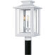 Wakefield 3 Light 19 inch White Lustre Outdoor Post Lantern