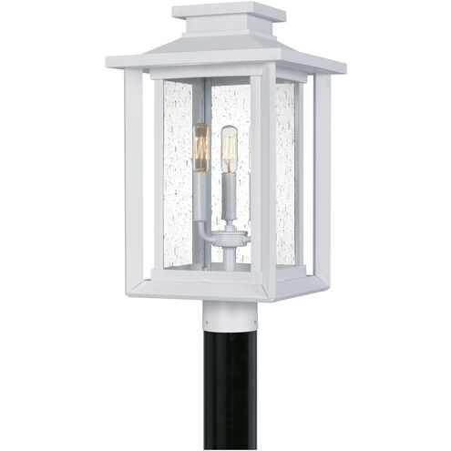 Wakefield 3 Light 19 inch White Lustre Outdoor Post Lantern