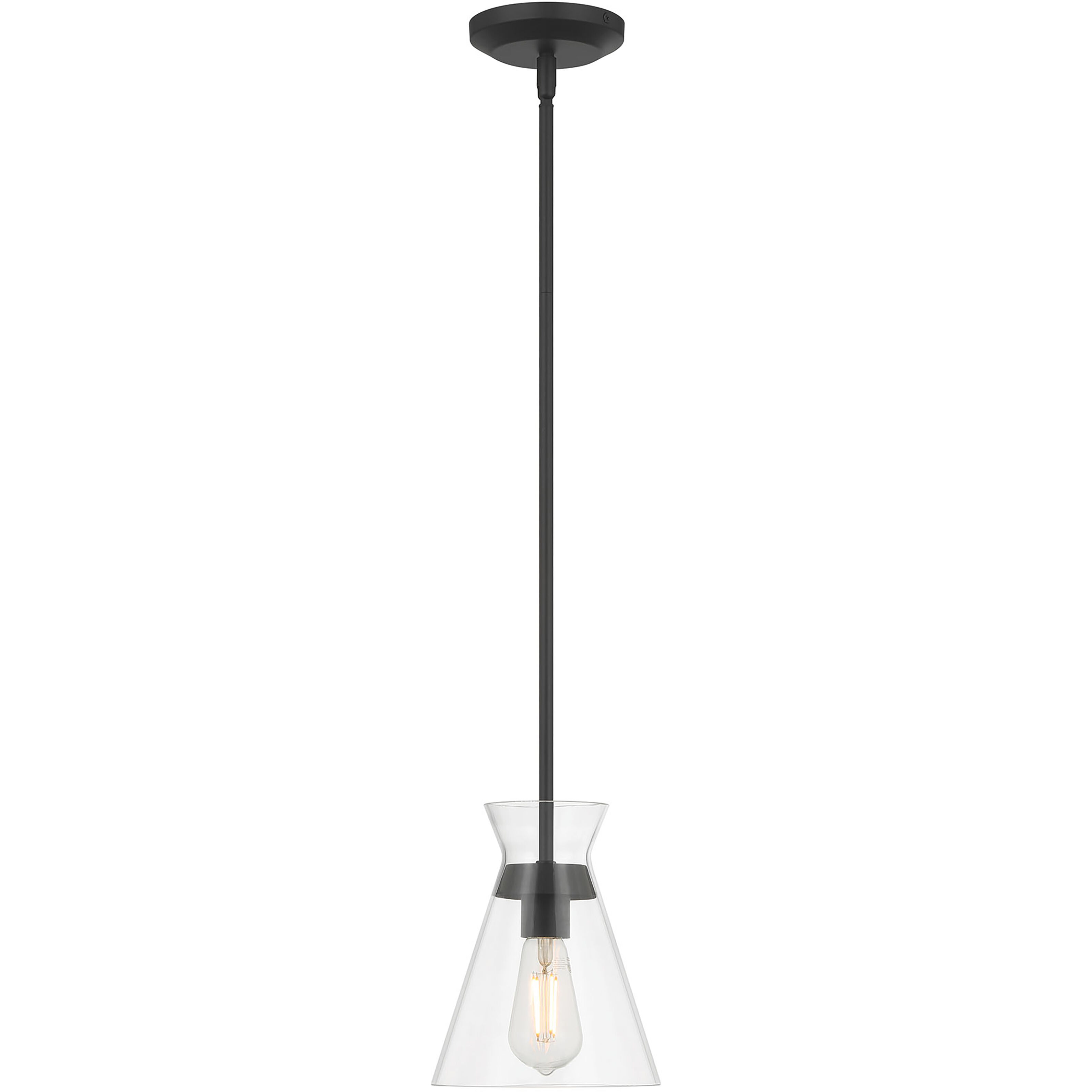 Amarella 1 Light 7 inch Matte Black Mini Pendant Ceiling Light