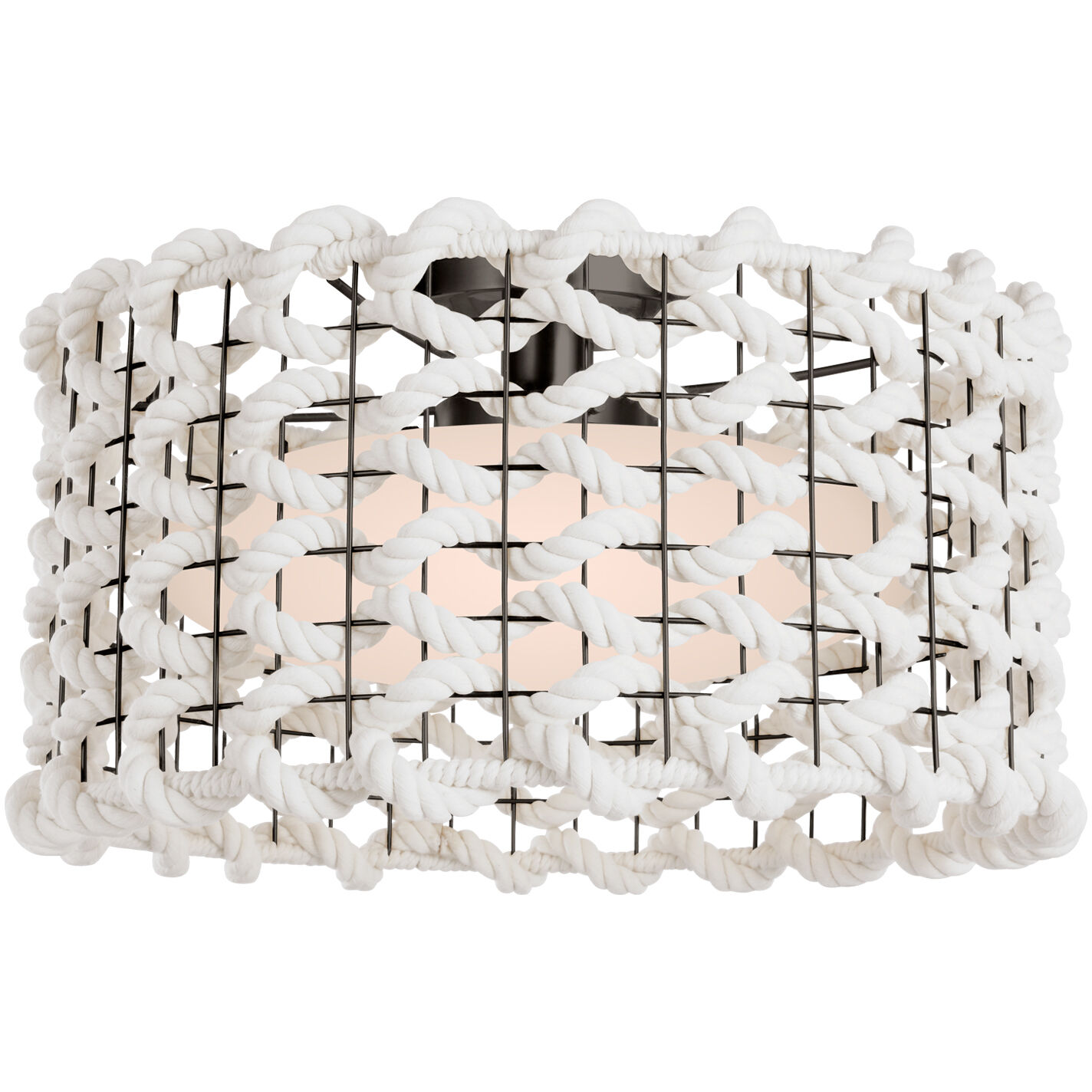 Fisher Weisman Catania LED 17.5 inch Bronze Flush Mount Ceiling Light