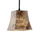 Alabaster Rocks 1 Light 6 inch Polished Chrome Pendant Ceiling Light in Square Flared, Cord