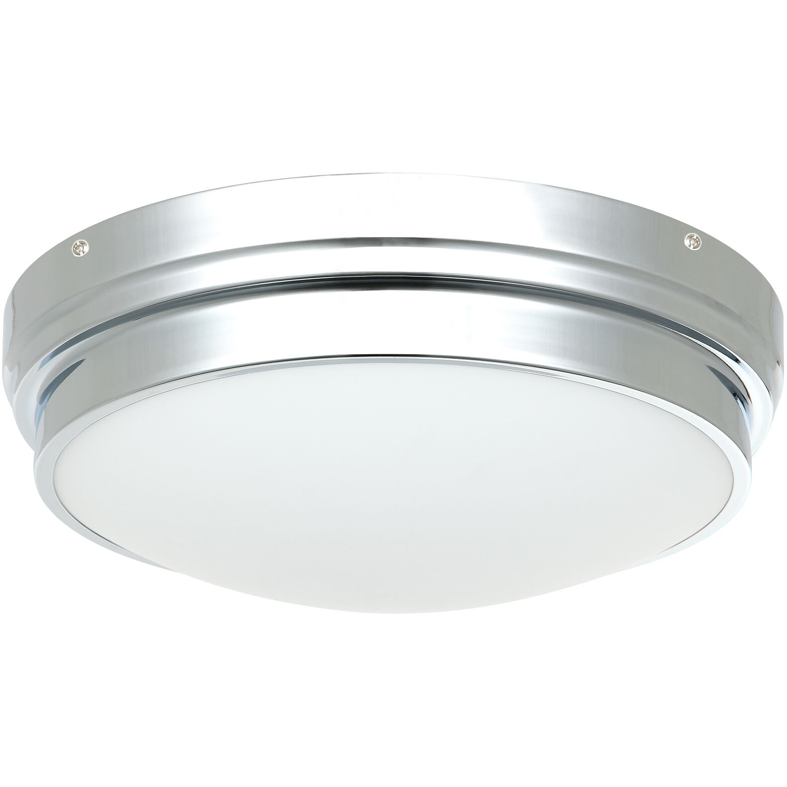 Fresh Colonial 2 Light 13.5 inch Chrome Flush Mount Ceiling Light