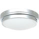 Fresh Colonial 2 Light 13.5 inch Chrome Flush Mount Ceiling Light