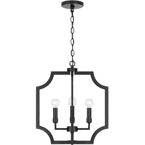 Courtney 4 Light 16 inch Matte Black Foyer Ceiling Light