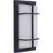 Bulkhead 2 Light 14 inch Textured Black Outdoor Wall/Ceiling Mount, Large