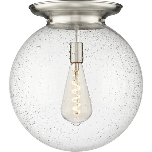 Beacon 1 Light 15.75 inch Satin Nickel Flush Mount Ceiling Light
