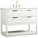 Larkin 42 X 22 X 34 inch White Vanity Sink Set