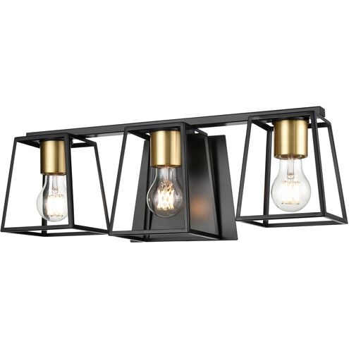 Cape Breton 3 Light 21 inch Multiple Finishes and Ebony Bath Vanity Wall Light