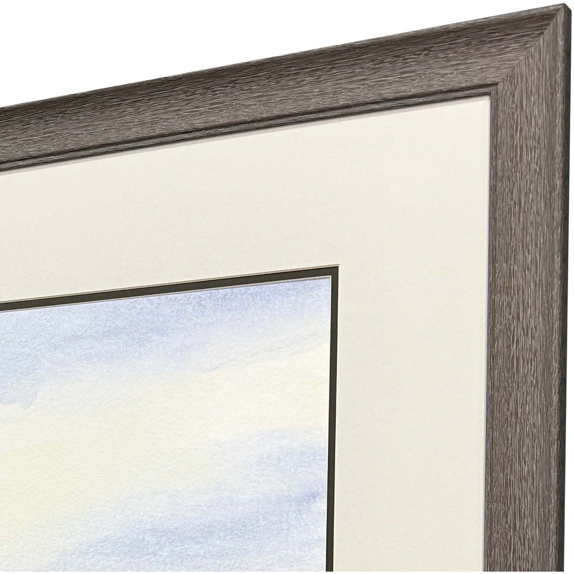 Around the Island Blue and Green and Brown Framed Art, Propac