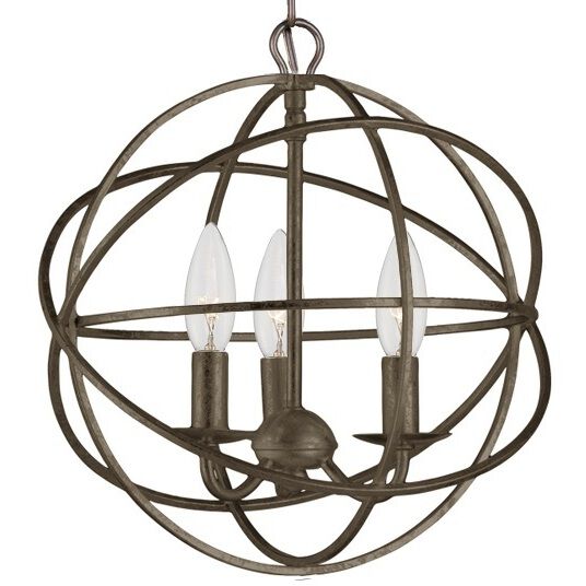 Somma Way 3 Light 12.5 inch Bronze Mini Chandelier Ceiling Light