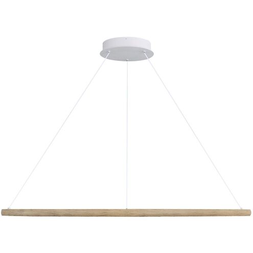 Veritas LED 59 inch Walnut Ring Chandelier Ceiling Light