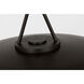 Richard June Liora 1 Light 20.3 inch Aged Iron Pendant Ceiling Light in Standard