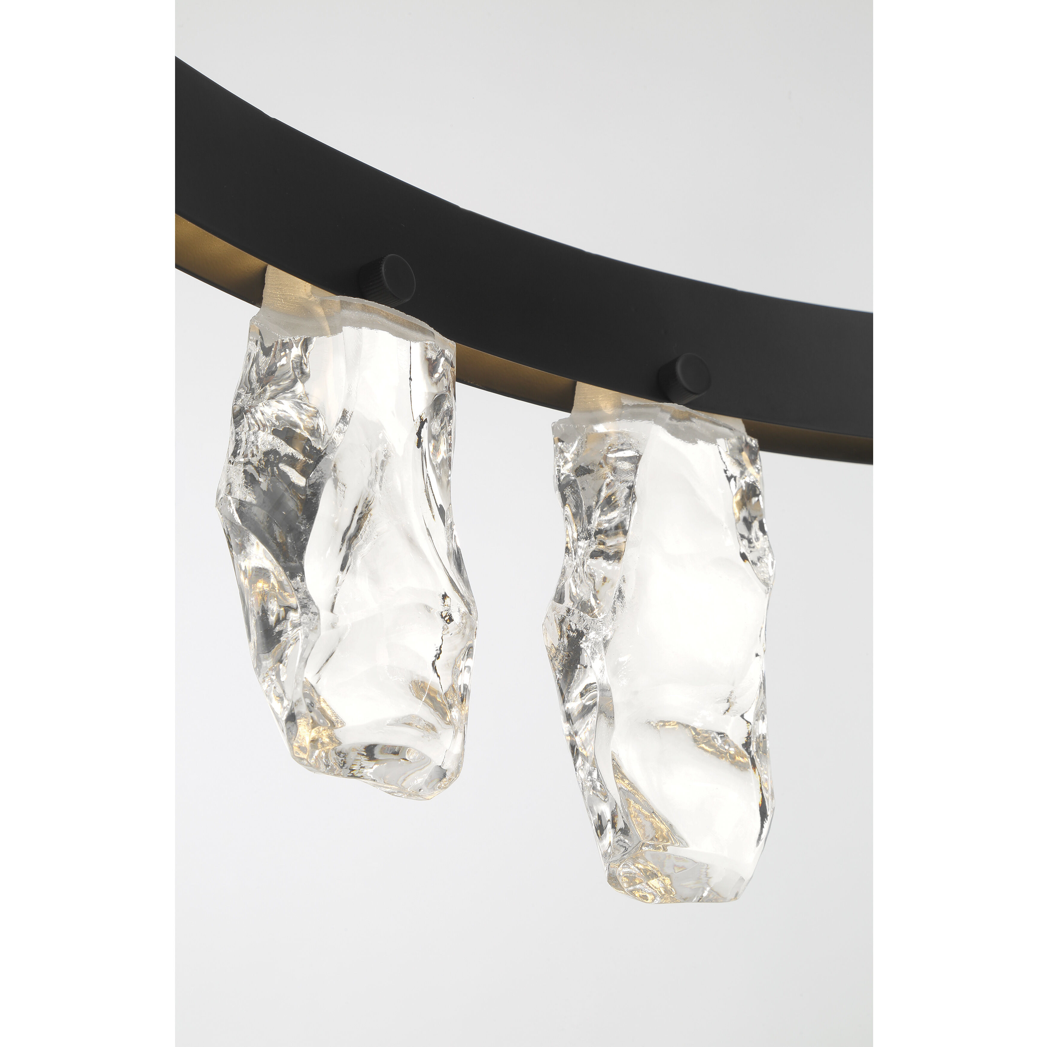 Artic Glacier LED 33.25 inch Coal Chandelier Ceiling Light