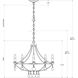Novella 5 Light 24.5 inch Mayfair Chandelier Ceiling Light, Small
