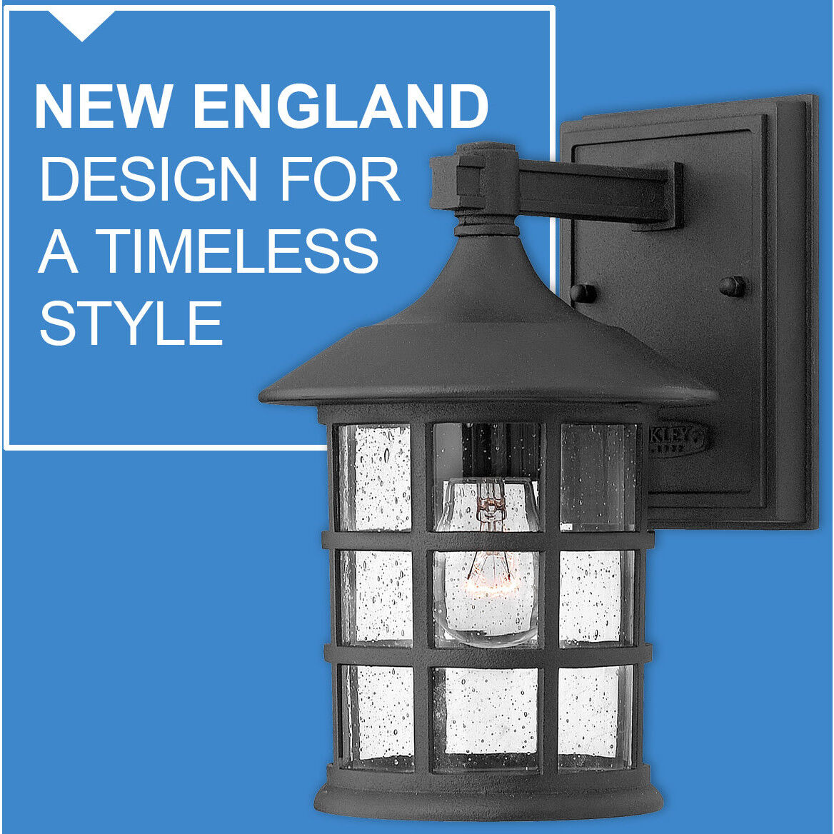 Freeport Outdoor Wall Mount Lantern in Black, Large