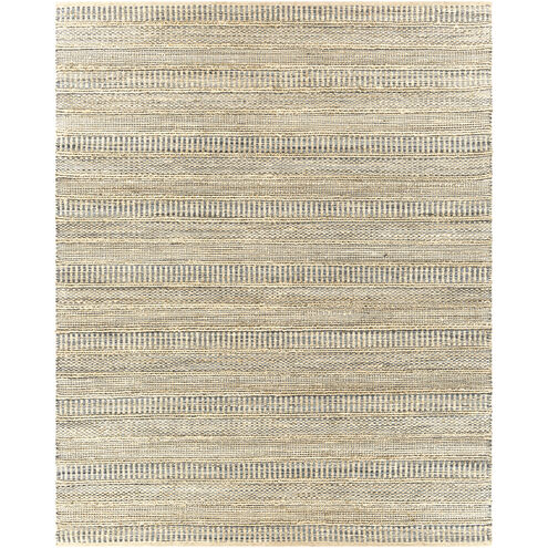 Aria 120 X 96 inch Denim/Dark Blue/Beige Handmade Rug in 8 x 10, Rectangle