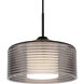 Belu 1 Light Black Cord Pendant Ceiling Light