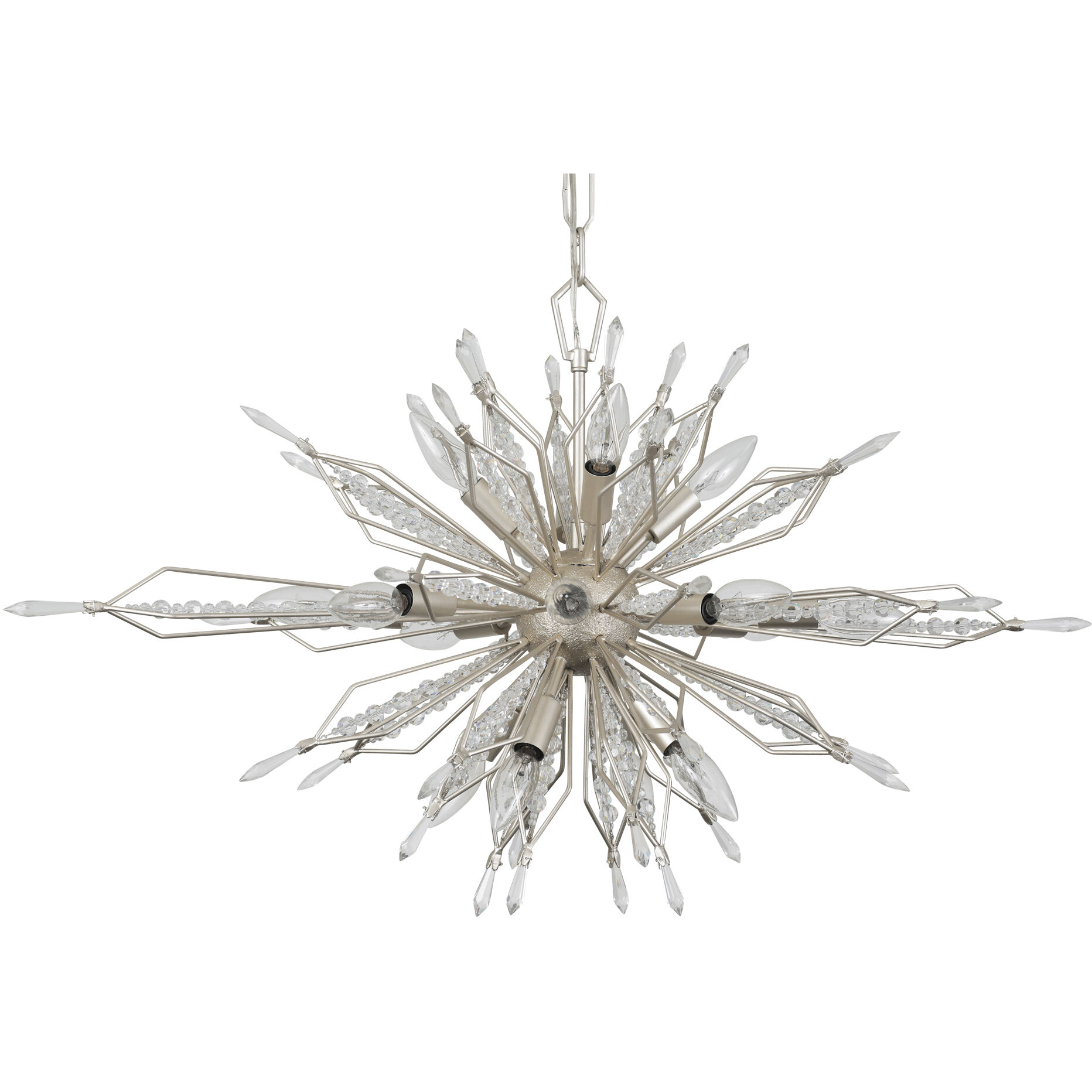 Orbital 16 Light 36 inch Gold Dust Linear Pendant Ceiling Light