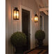 Sean Lavin Pediment 3 Light 18.13 inch Dark Weathered Zinc Outdoor Wall Lantern