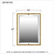 Quoizel Reflections 32 X 24 inch Weathered Brass Mirror