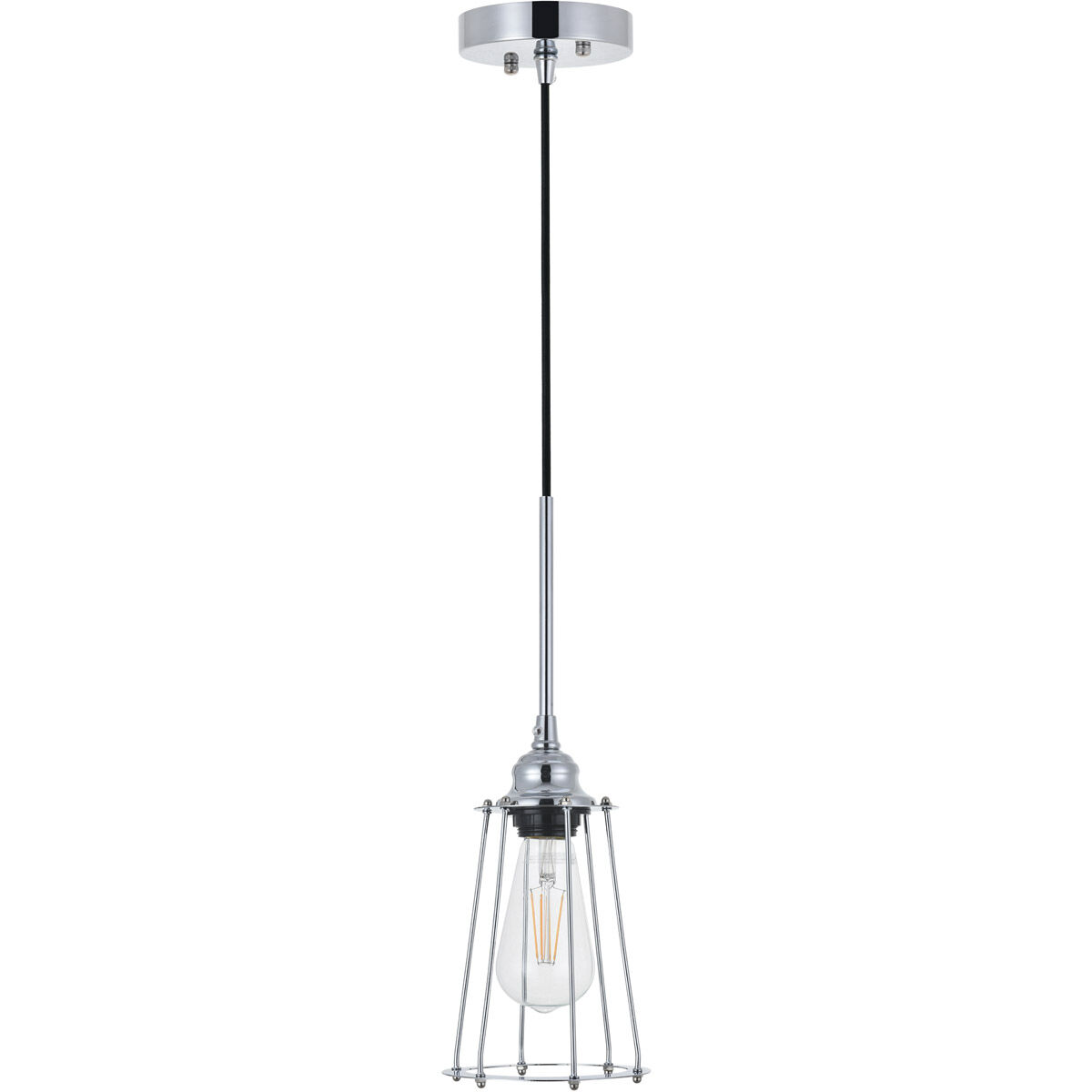 Auspice 1 Light 5.3 inch Chrome Pendant Ceiling Light