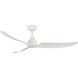 Hugo 52 inch Matte White Exterior Ceiling Fan