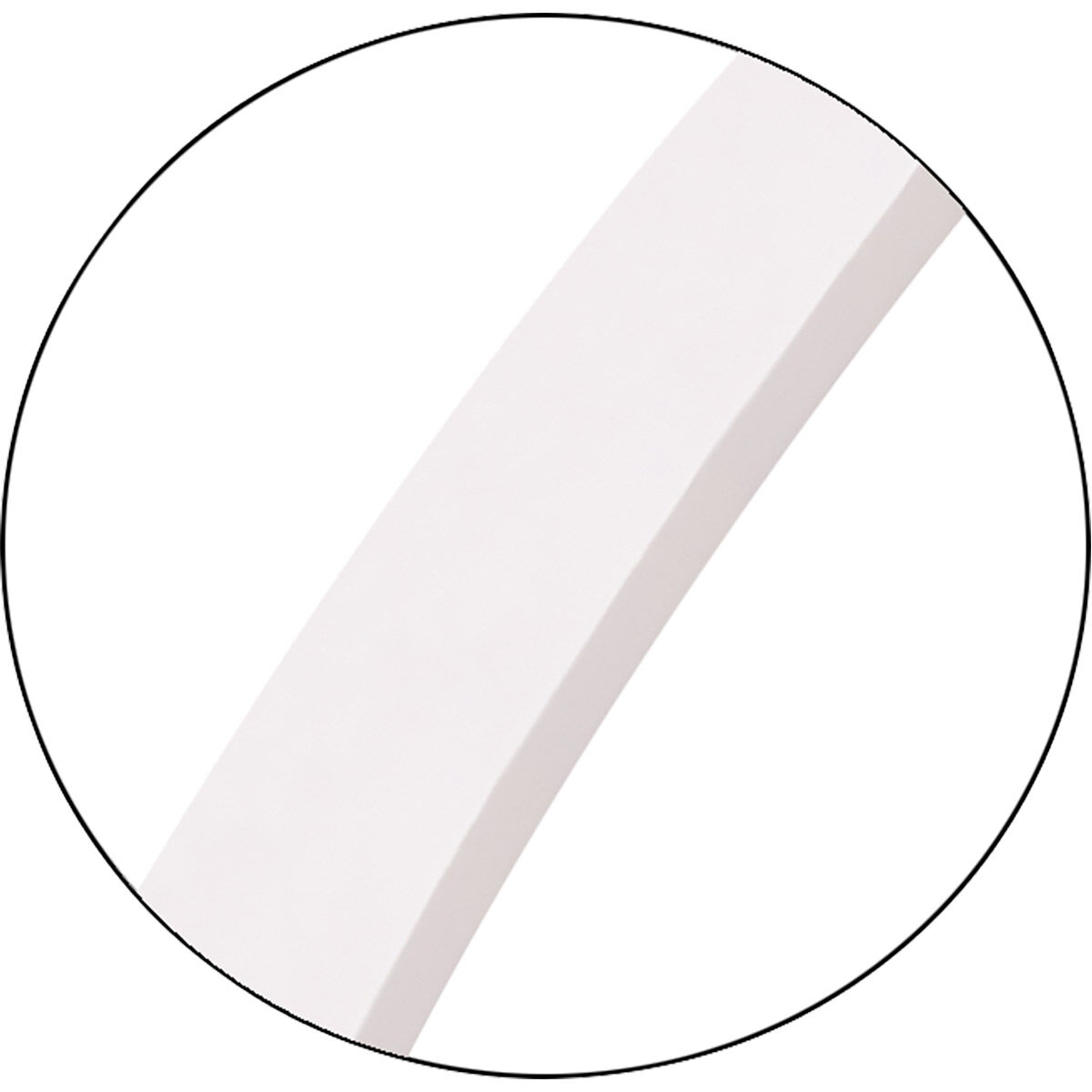 Kit 36 X 24 inch Matte White Mirror, Oval